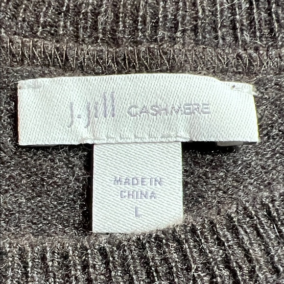 J. Jill Dark Brown Cashmere Long Sleeve Dress - Picture 2 of 8